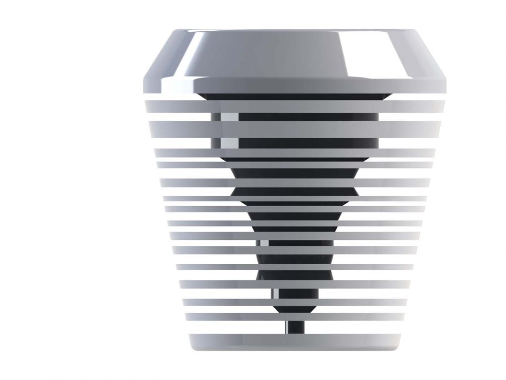 Contenant pour thé avec des ailettes de refroidissement