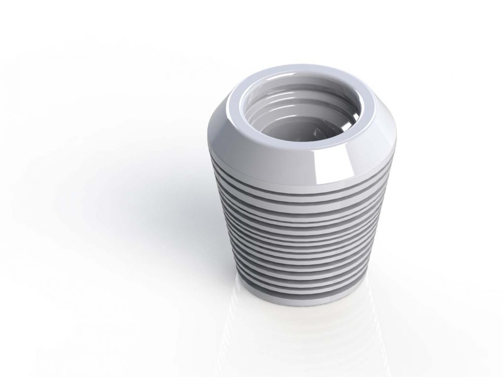 Contenant pour thé avec des ailettes de refroidissement