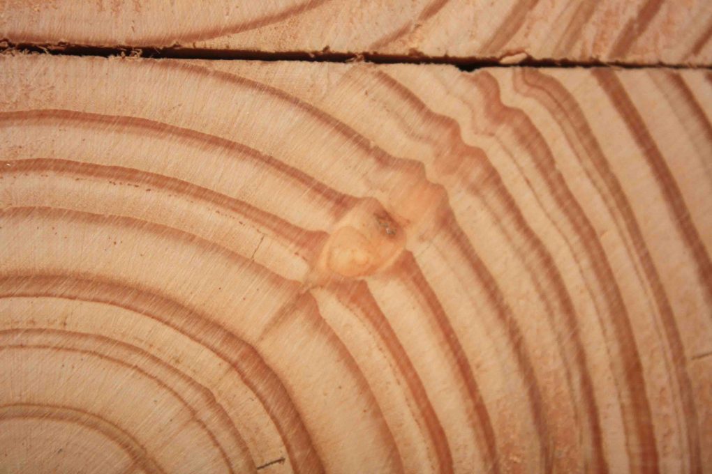 Réutiliser des chutes de bois pour créer des motifs qui valorise les spécificités du bois