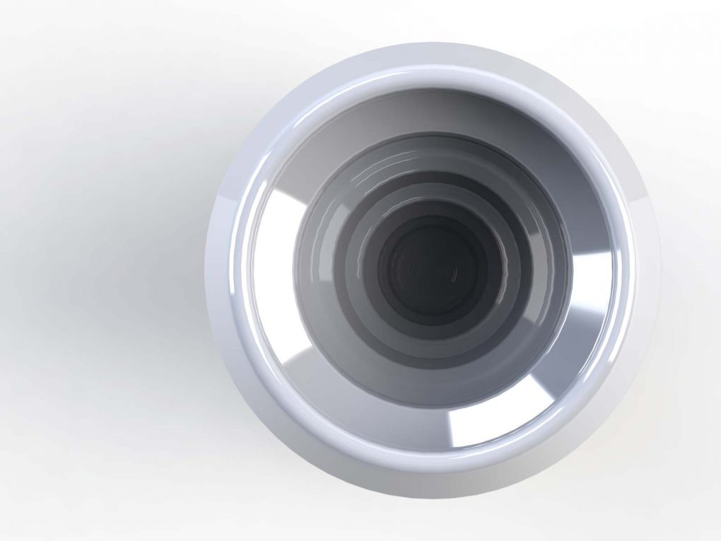 Contenant pour thé avec des ailettes de refroidissement