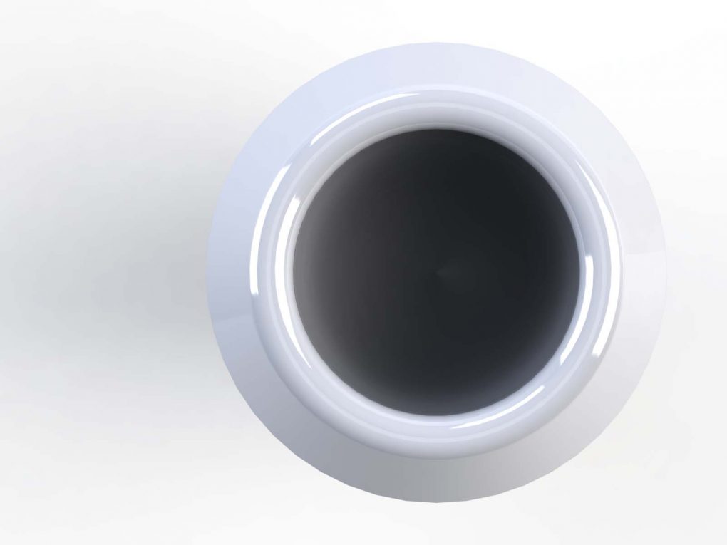 Contenant pour thé avec des ailettes de refroidissement