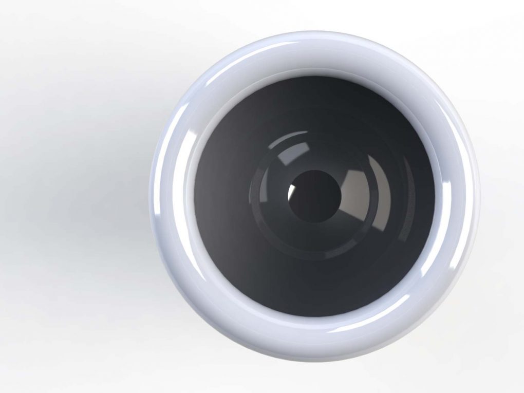 Contenant pour thé avec des ailettes de refroidissement