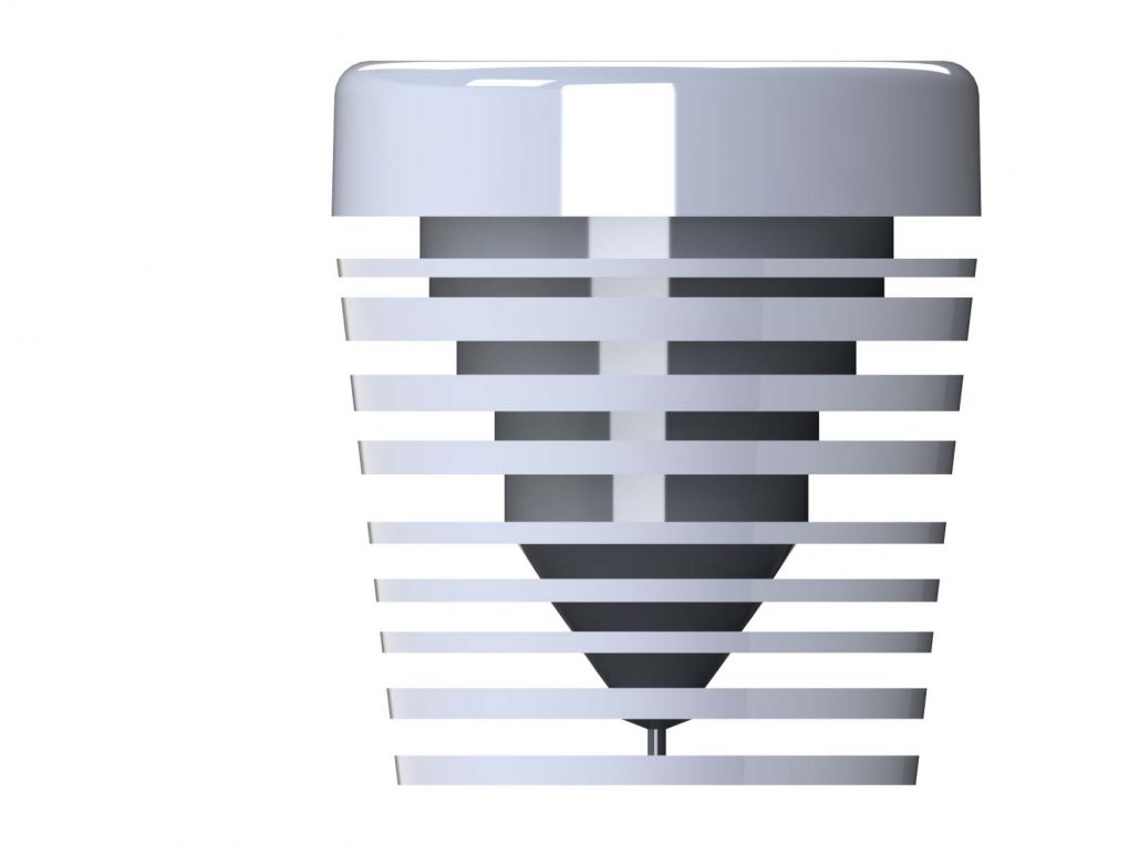 Contenant pour thé avec des ailettes de refroidissement