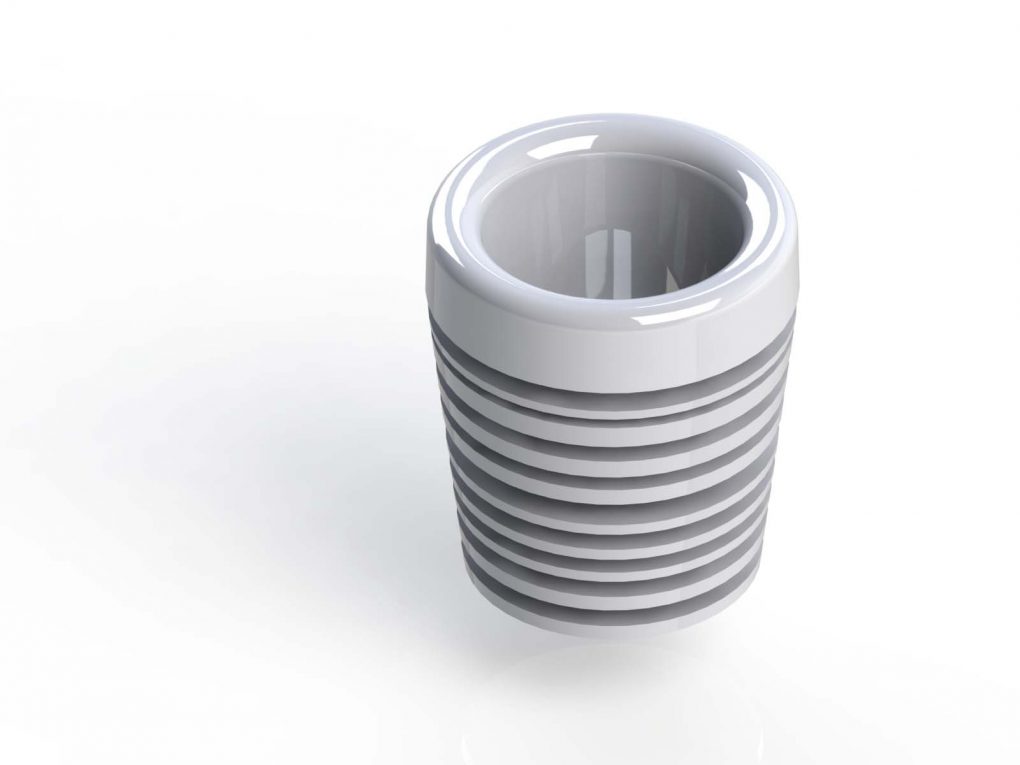 Contenant pour thé avec des ailettes de refroidissement